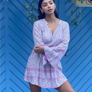 Boho Block Printed Mini Dress